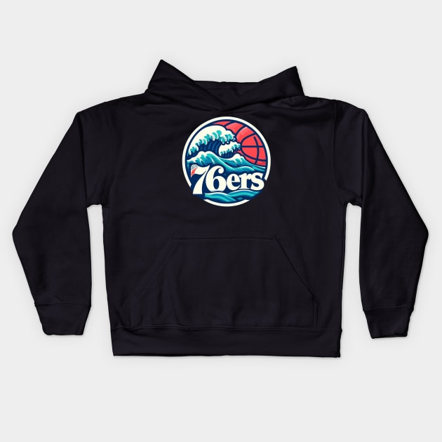 Philadelphia 76ers Kids Hoodie by DarkWave